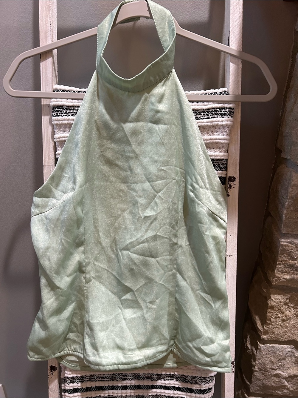 Nasty Gal Mint Halter Cami Top